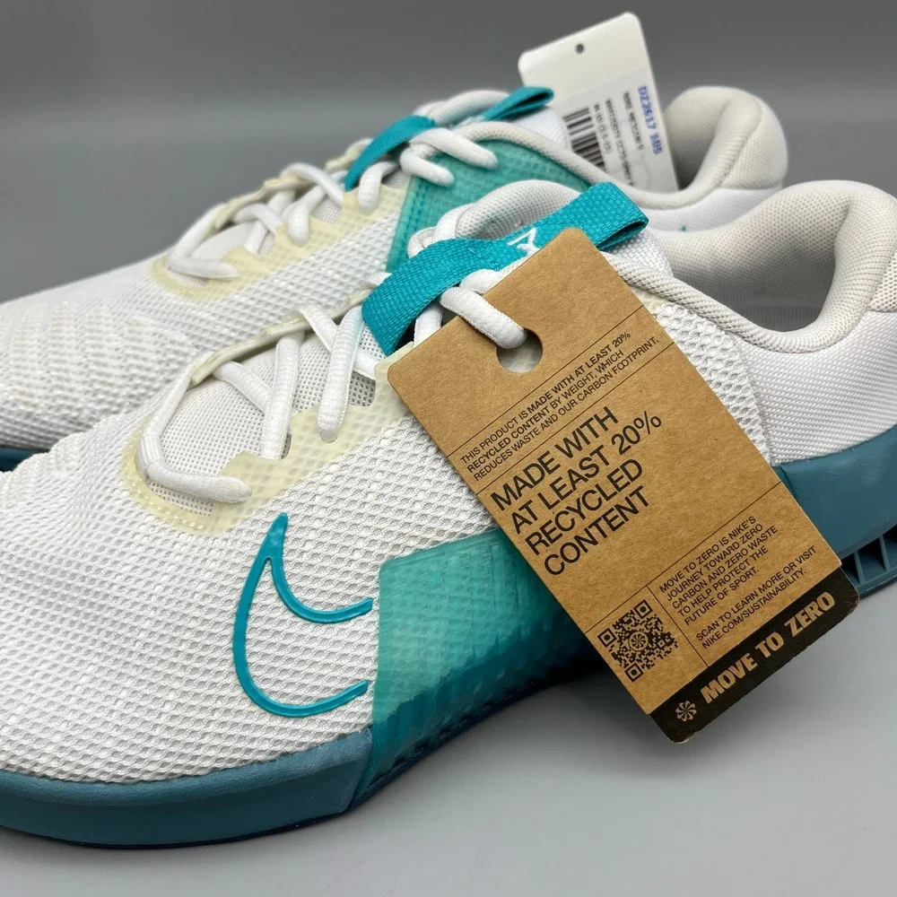 Nike Metcon 9 Mens 10 Training Shoes White Dusty Cactus DZ2617-105 Gym Workout